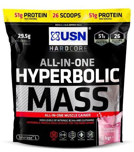 USN Hyperbolic Mass gH Strawberry Cheesecake - 2 kg