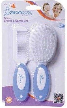 Dreambaby - Deluxe Grooming Brush and Comb Set - Blue