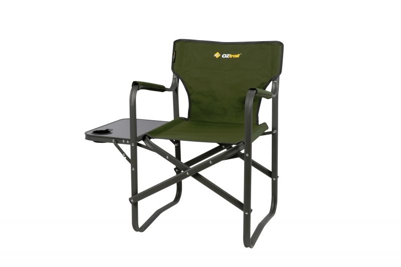 Oztrail Classic Directors Chair With Side Table Green Oztrail Classic Directors Chair With Side Table Green Loading Zoom