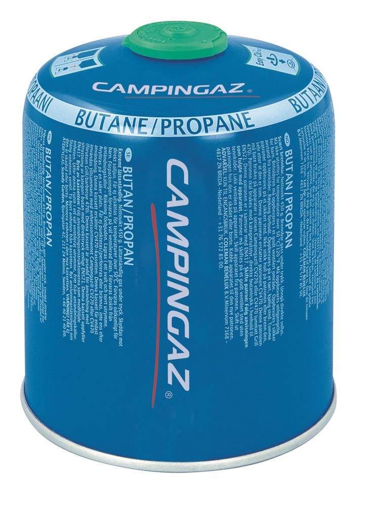 Campingaz C470 Plus Gas Cartridge, Resealable Valve Gas canister, 450g