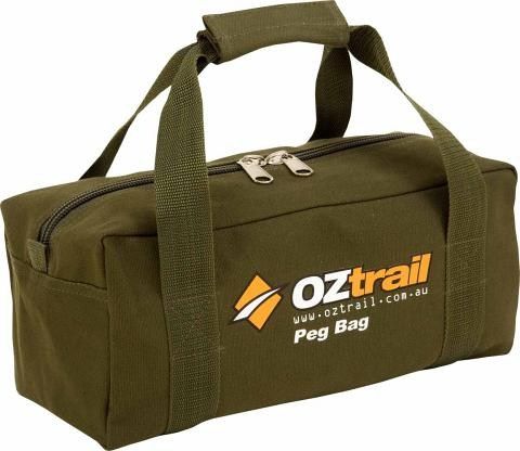 OZtrail Canvas Peg Bag - Green