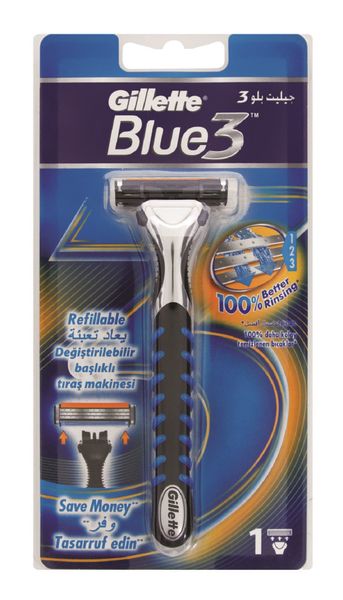 Gillette Blue 3 Disposable Razor Blades - 1 Razor Blade