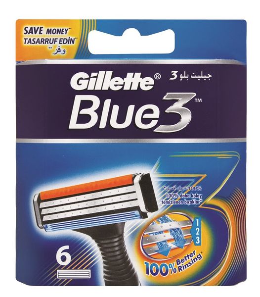 Gillette Blue 6 Systems 6 Cartridge