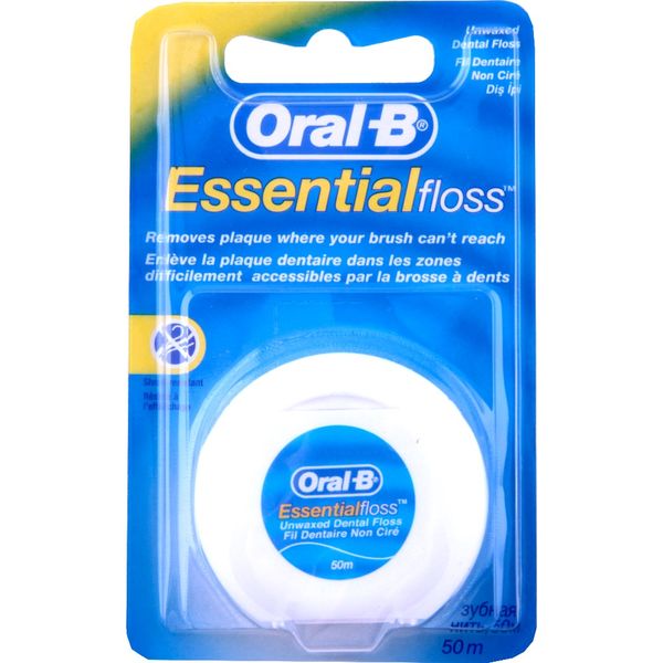 Oral-B Floss Essential Unwaxed - 50m