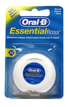 Oral-B Essential Waxed Dental Floss 50m