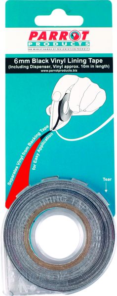 Parrot Products Vinyl Lining Tape (10 Meters - 6mm - Red)