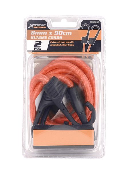 X-Strap - 90Cm X 8mm Round Bungee Cords 2pack