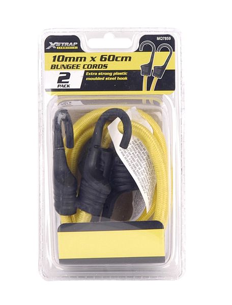 X-Strap - Bungee Cords - Yellow (2 Piece)60cm X 10mm