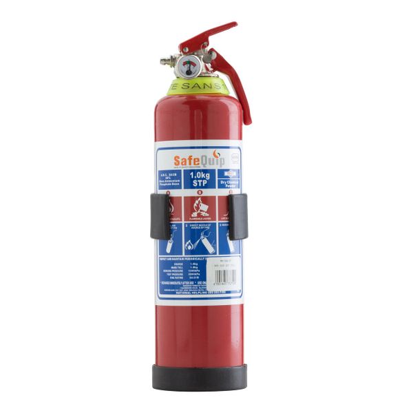 Safequip - DCP Fire Extinguisher Medium (1kg) with bracket