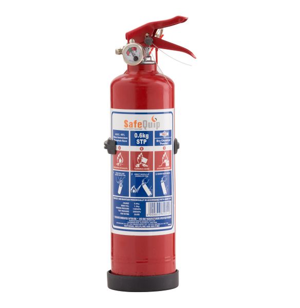 Safe Quip - Dcp Fire Extinguisher Includes Bracket - 0.6kg (Small)