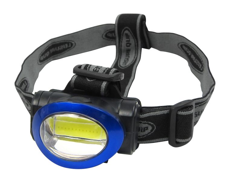 Leisure Quip - 3W COBB 150Lumen Black Headlight With Strap 20m beam