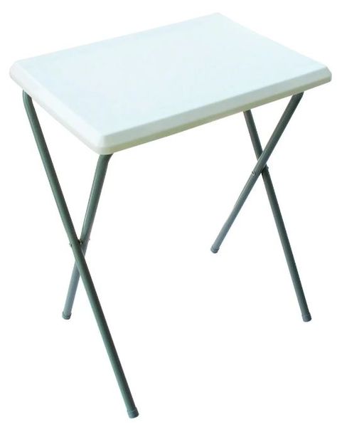 Leisure-Quip - Folding Picnic Table - White &amp; Grey - 52cm x 37cm x 68cm
