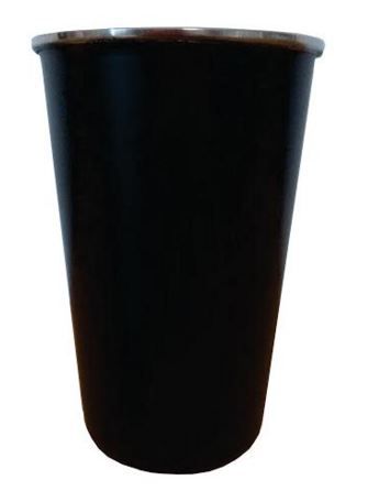 Leisurequip S/Steel Tumbler- 8.0cm/330ml - with Rolled Edge Matt Black