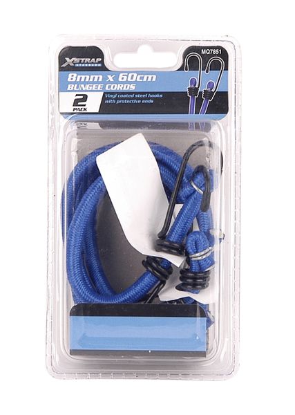 X-Strap - Round Bungee Cords - Set of 2 - 60cm x 8mm