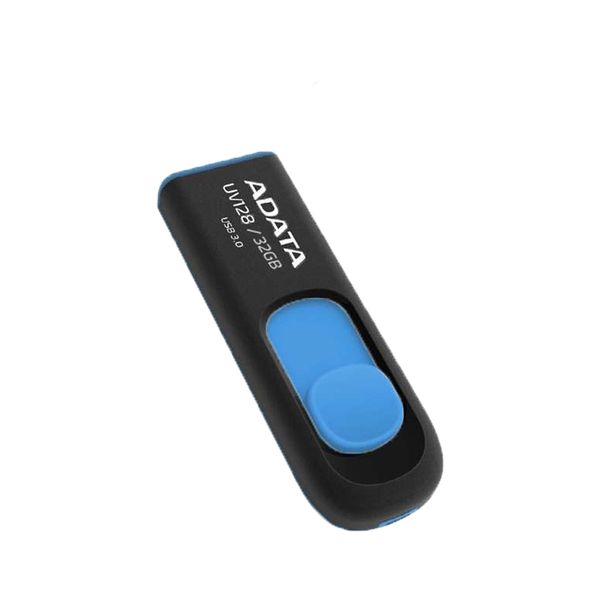 AData UV128 32GB USB 3.0 Flash Drive - Black + Blue