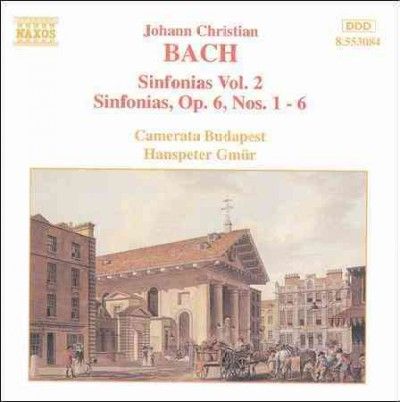 Camerata Budapest - Bach, J.C.: Sinfonias Vol. 2 Op. 6 (CD)
