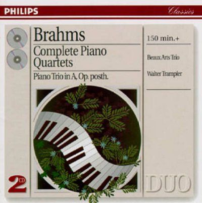 Trampler/beaux Arts - Brahms: Complete Piano Qts (CD)