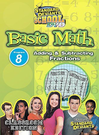 Standard Deviants: Basic Math Part 8 - Adding and Subtracting Fractions - (Region 1 Import DVD)