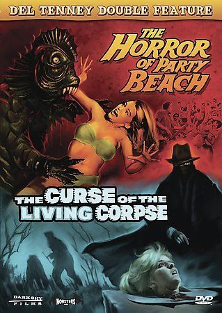 Del Tenney Double Feature: Horror at Party Beach/Curse of the Living Corpse - (Region 1 Import DVD)