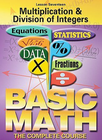 Basic Math: The Complete Course - Lesson 17: Multiplication and Division of Integers - (Region 1 Import DVD)
