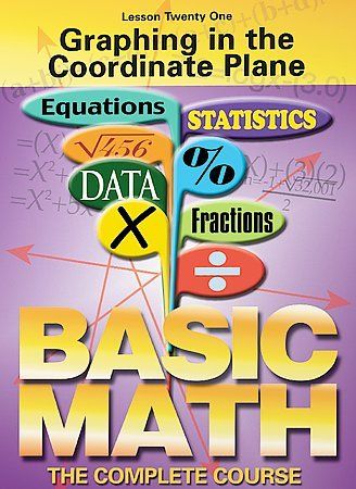 Basic Math: The Complete Course - Lesson 21: Graphing in the Coordinate Plane - (Region 1 Import DVD)
