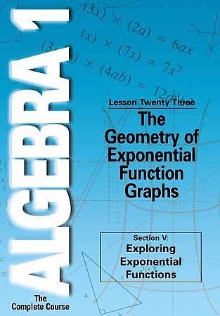 Algebra 1: Geometry Of Exponential Functional Graphs - (Region 1 Import DVD)