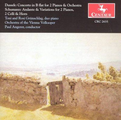 Paul Angerer - Dussek: Cto In B Flat For 2 Pianos &amp; O (CD)