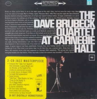 Dave Quarte Brubeck - At Carnegie Hall (CD)