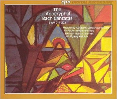 Various - Bach: Apocryphal Cantatas (CD)