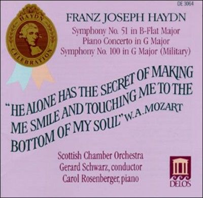 Rosenberger/schwarz - Haydn: Syms 51 &amp; 100/piano Concerto (CD)