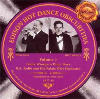 Frank Winegar - Edison Hot Dance Obscurities Vol.1 (CD)