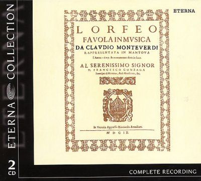 Max Meili - Monteverdi: L'orfeo (CD)