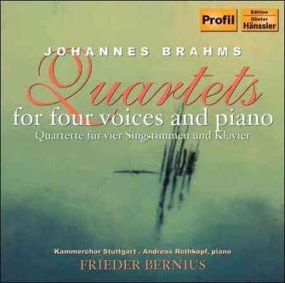 Frieder Bernius - Brahms: Qts For Four Voices &amp; Piano (CD)