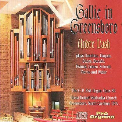 Daquin/Dupre/Widor:Gallic in Greensbo - (Import CD)