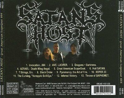 Satan's Host - Great American Scapegoat (CD)