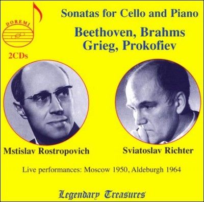 Mstisl Rostropovich - Sonatas For Cello And Piano (CD)