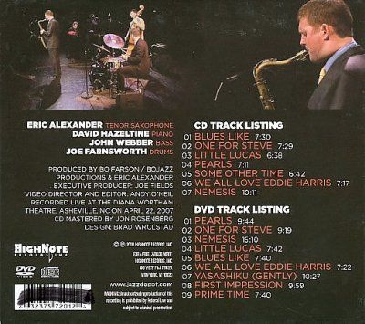 Eric Quar Alexander - Prime Time: In Concert (CD)