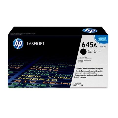 HP 645A / C9730A Black LaserJet Toner Cartridge