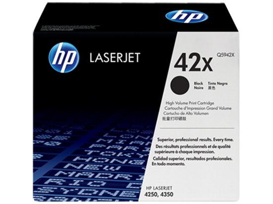 HP 42X High Yield Black LaserJet Toner Cartridge