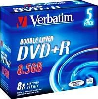 Verbatim - 8.5GB DVD+R - 5 Pack