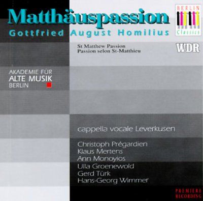 Akademie Fur Alte Mu - Homilius: St Matthew Passion (CD)
