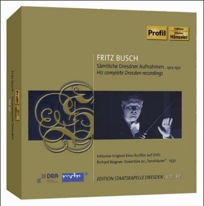 Saxonian Staatskapel - Vol 30 Staatskapelle Dresden: Fritz Bu (CD)