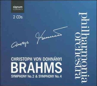 Christ Von Dohnanyi - Brahms: Symphony No 2 &amp; Symphony No 4 (CD)