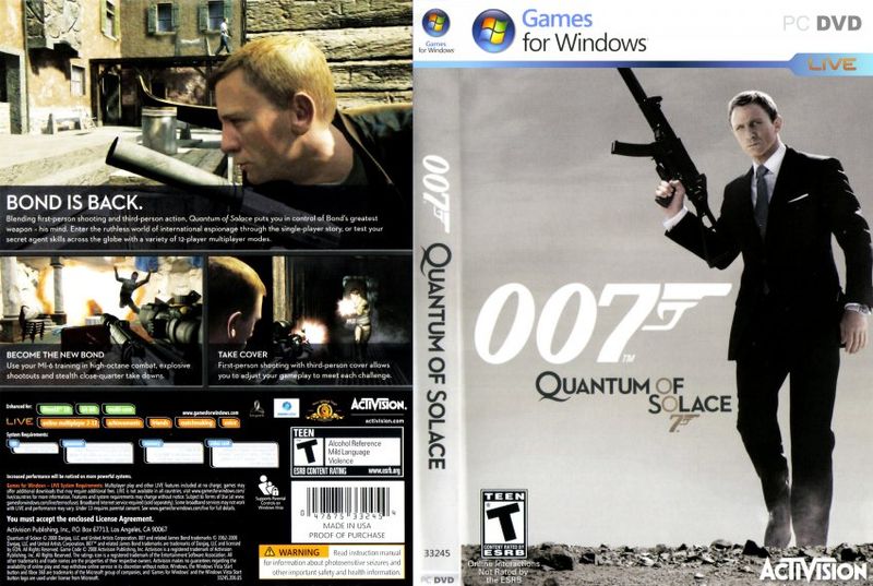 James Bond 007:Quantum of Solace - (Import PC Game)