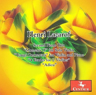 Christiane Edinger - Lazarof: Second Piano Trio Momenti Ii (CD)