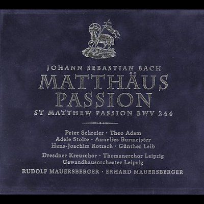 Johann Sebasti Bach - Bach: St Matthew Passion (CD)