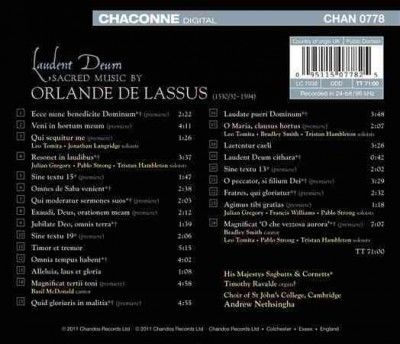Lassus:Laudent Deum Sacred Music by O - (Import CD)
