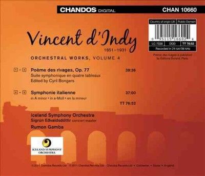 D'indy:Orchestral Works Vol 4 Sym Ita - (Import CD)