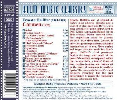 Carmen (Music For The 1926 Silent Film) (CD)