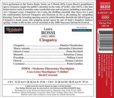 Lauro Rossi: Cleopatra (CD / Album)